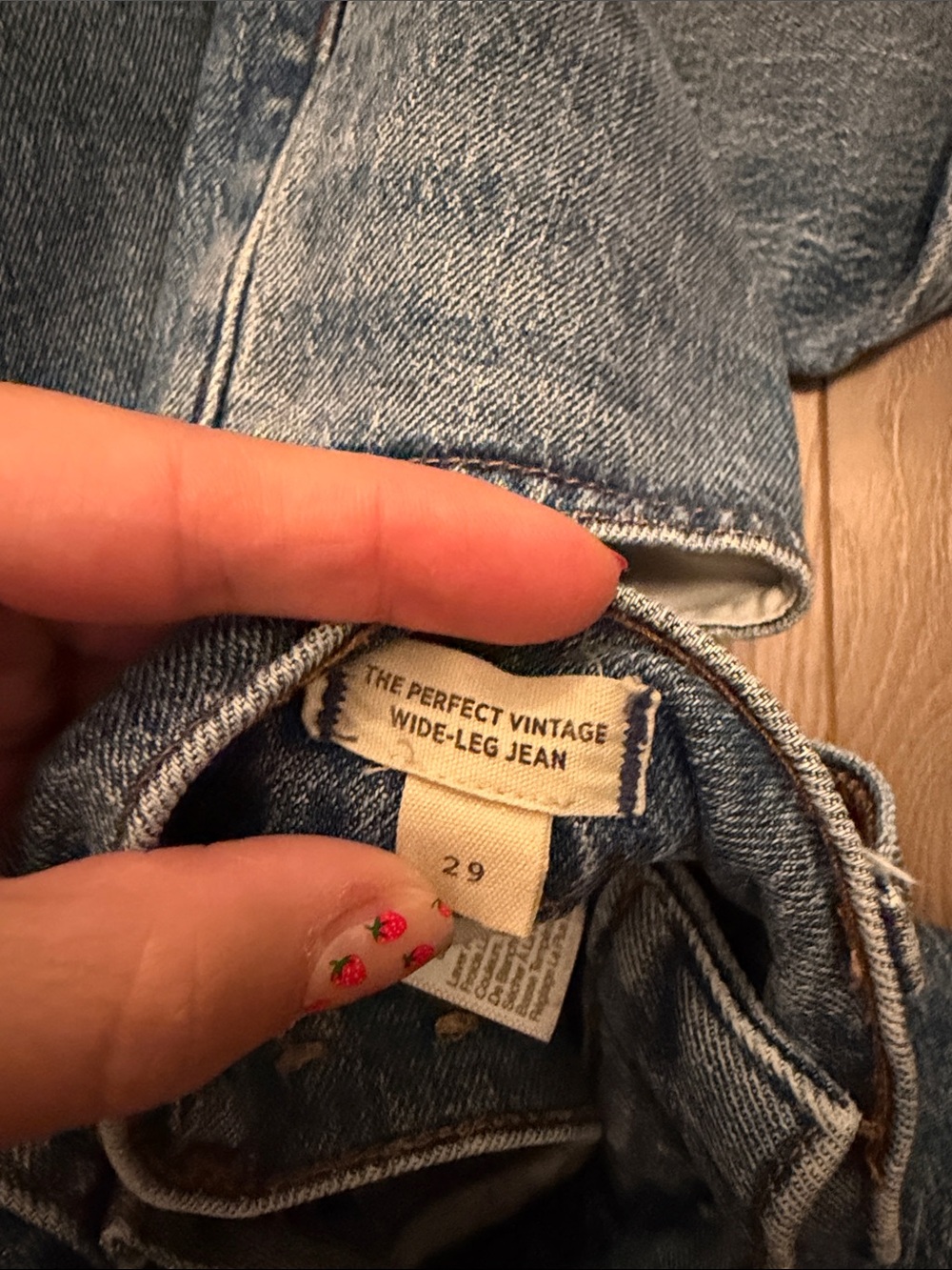 Madewell Women's Wide Leg Jeans - Medium Blue Denim - Picture 2 of 2